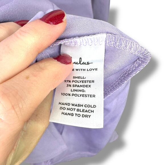 Lulus NWOT Hold Your Attention Lilac Purple One-Shoulder Sleeveless Midi Dress - Picture 10 of 10